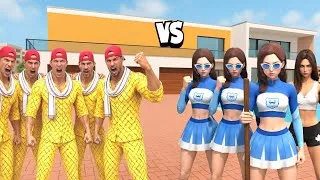 Thumbnail: Jack gang Vs Riya & Priya Gang Fight 😱🔥 Indian Theft Aura Simulator 🤩 Aryan Gamerz