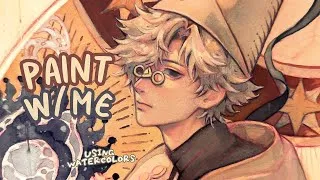 Thumbnail: ₊˚ paint w/ me ☕︎ ˖ filling a sketchbook page | relaxing art session ⊹ ࣪ ˖