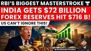 Thumbnail: RBI’s $72 Billion Masterstroke: India’s Forex Reserves Hit $716B, US Faces a New Challenge!