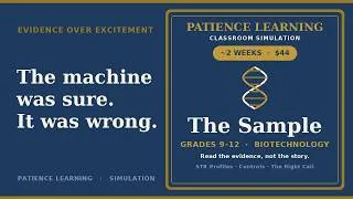 Thumbnail: The Sample: A Forensic DNA Lab Simulation for Grades 9–12 | PATIENCE Learning