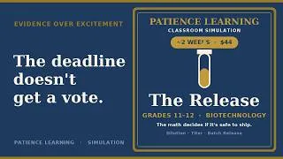 Thumbnail: The Release: A Gene-Therapy Lab Simulation for Grades 11–12 | PATIENCE Learning