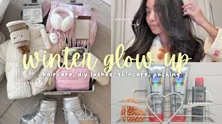Thumbnail: GLOW UP with me as a busy girl in 24 hours! haircare, diy lash extensions, skincare routine