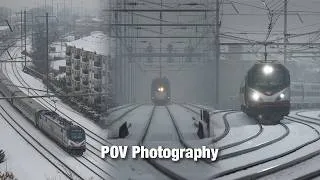 Thumbnail: 25 Minutes of POV Train Photography in the Snow (Amtrak and NJ Transit)
