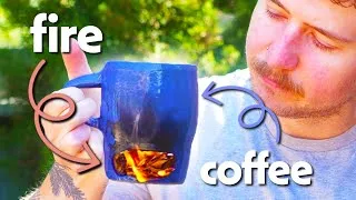 Thumbnail: I made a coffee mug you light on fire