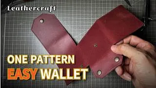 Thumbnail: Leathercraft Project: Minimalist Easy Wallet (No Stitching Required)