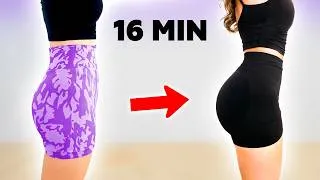 Thumbnail: Como CRECER GLUTEOS INSTANTANEAMENTE en 16 MINUTOS - Rutina gluteos INTENSA en casa | Pau Fit
