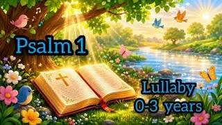 Thumbnail: 🌙 Christian Lullaby – Psalm 1 & Psalm 42 ✨