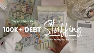Thumbnail: budget with me as a single mom💸| $2,518 | May No. 2 | Cash Envelopes | Debt Payoff | Snowball Method