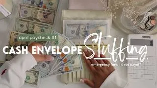 Thumbnail: FIRST CASH STUFFING 2026! 💸| $2,247 | April No. 1 | Cash Envelopes | Debt Payoff | Snowball Method