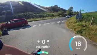 Thumbnail: Over the Hills to the Beach - Llyn Peninsula . N Wales. Boardman Adventure Bike in the sun