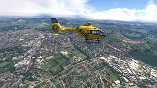 Thumbnail: MSFS Eurocopter EC-135 T1 Helicopter flying from Bromsgrove to Wychbold.