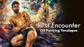 Thumbnail: First Encounter | Oil Painting Timelapse After the Live Session