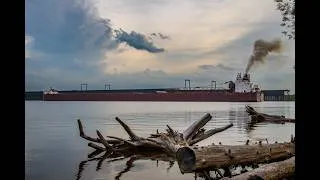 Thumbnail: A Superior Salute ? The James R Barker Dumps Duluth for Superior!
