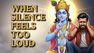 Thumbnail: Silence Feels Uncomfortable | Gita Verse 6.26 Explained