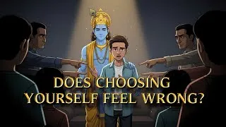 Thumbnail: Why Choosing Yourself Feels Wrong | Gita Verse 18.48 Explained