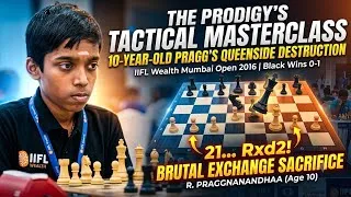 Thumbnail: 10-Year-Old Praggnanandhaa's Brilliant Win! 🔥♟️ #praggnanandhaa 