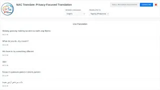 Thumbnail: NAC Translate - Demo of privacy focused offline translation service