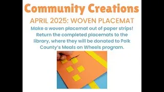 Thumbnail: PCPL Community Creations: Woven Placemats