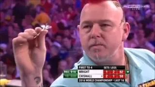 Thumbnail: PDC World Darts Championship 2016 - Last 16 - Peter Wright VS Dave Chisnall - Highlights