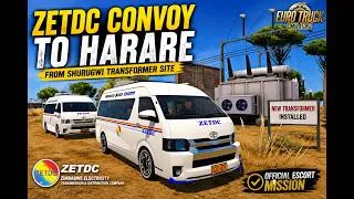 Thumbnail: ETS2 | Escorting ZETDC Officials from Shurugwi to Harare 🇿🇼 | Toyota Hiace Convoy | Realistic Game