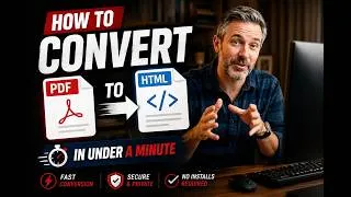 Thumbnail: How to Convert PDF to HTML - Make It a Web Page!
