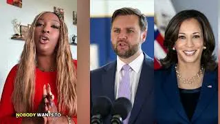 Thumbnail: Kamala Harris vs JD Vance 2028 - Americans React #america #wokepolitics 