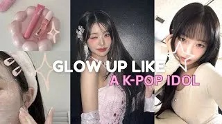 Thumbnail: How to Glow Up Like a K-POP IDOL with 0 Budget and NO EXPENSIVE Products #peachaura #glowup