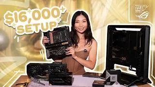 Thumbnail: I Built My Fiancé the Ultimate $16,000 Gaming PC | ROG 20th Anniversary Collection