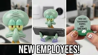 Thumbnail: I hired Squidward to hold my phone... and he’s not happy #funny #gadgets