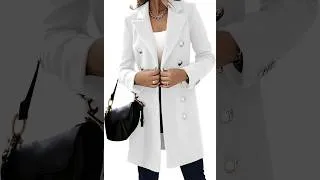 Thumbnail: Maiyifu-GJ Double Breasted Trench Coat Review - Pros & Cons - Women's Double Breasted Coat