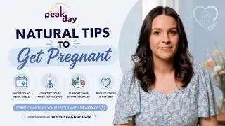 Thumbnail: Natural Ways to Improve Your Chances of Pregnancy | Start with PeakDay  #modernfertility