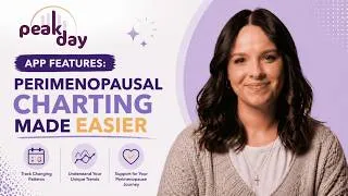 Thumbnail: PeakDay's Perimenopause Features | Smarter Cycle Tracking