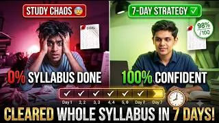 Thumbnail: How to Complete Your Entire Syllabus in Just 7 Days (Toppers stratergy)