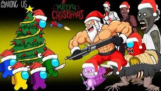 Thumbnail: 어몽어스 Among Us Funny attacks Santa Claus and all the other zombies | ANIMATION