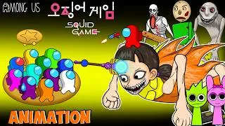 Thumbnail: 어몽어스 Among Us attacks Shin Squidgame and all the other zombies | ANIMATION