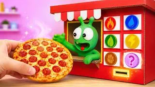 Thumbnail: Pea Pea Pretend Plays Food Shop with Magical Elements 🔥🍕 Pea Pea World