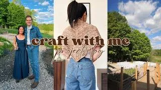 Thumbnail: an all denim wedding guest outfit + the marielle scarf | project vlog