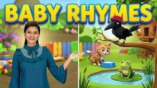 Thumbnail: Baby Rhymes 2 I Crow Birds Cat Rhymes for Toddler  I Shinchan  Easy Drawing I Rhymes for Kids