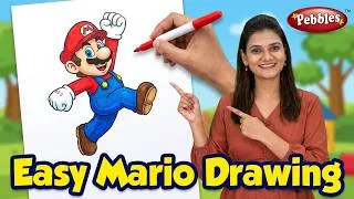 Thumbnail: Action Song for Kids I Hindi Rhymes I Easy Drawing Super Mario