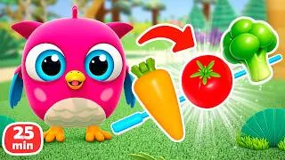 Thumbnail: Hop Hop & Peck Peck Pretend to Play with Toys - Balls, Tools & More
