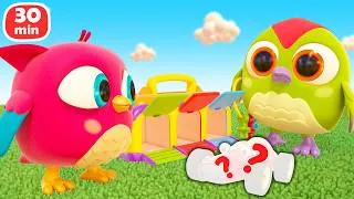 Thumbnail: Hop Hop & Peck Peck Play with Toys - Garages, Animal Houses, a Pinwheel, an Abacus & More