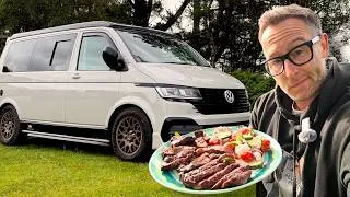 Thumbnail: Camping in My VW T6.1 Camper Van | Steak, Coffee & the New Forest