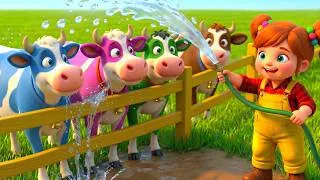 Thumbnail: Old MacDonald Farm, Animals are Happy + Five Monkeys + Finger Family | Nursery Rhymes