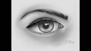 Thumbnail: Drawing a Semi Realistic Eye | Time lapse