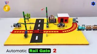 Thumbnail: Automatic Smart Railway Gate🚉 | Best Science Project | Inspire Award Project