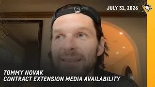 Thumbnail: Tommy Novak Contract Extension Media Availability (7.31.26) | Pittsburgh Penguins