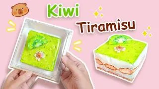 Thumbnail: DIY Kiwi Tiramisu Cake Squishy 🥝🍰 | Easy Tutorial