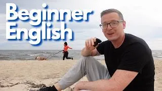 Thumbnail: Learn Beginner English: At the Beach 🏖️ A1-A2