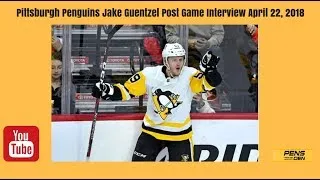 Thumbnail: Pittsburgh Penguins Jake Guentzel Post Game Interview April 22, 2018