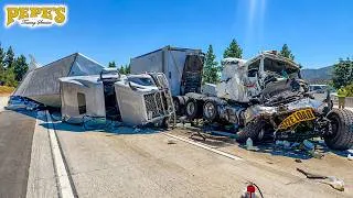 Thumbnail: 4 Semis Crashed And Shut Down The Freeway For 14 Hours